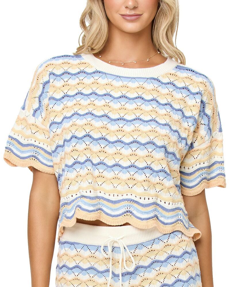 エルスペース レディース トップス シャツ LSpace LSunchaser Scalloped Cover Up Crop Top Daydreamer