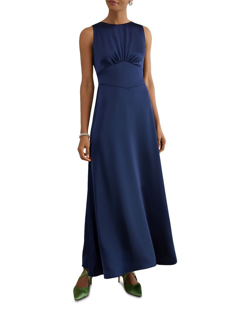 ホッブスロンドン レディース トップス ワンピース HOBBS LONDON Black Tie Collection Jemma Dress Midnight Navy ネイビー 46,080円