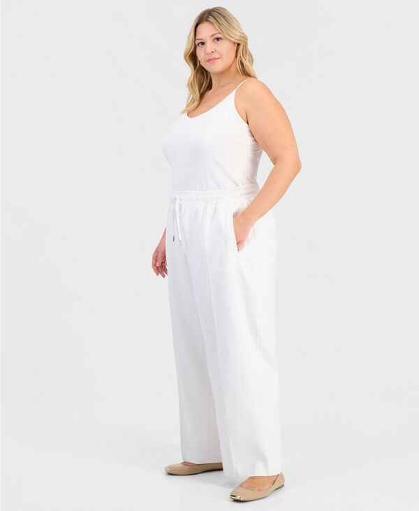ジョーンズニューヨーク レディース ボトムス カジュアルパンツ ストレート リネン Jones New York Womens PullOn LinenBlend Straight Leg Pants ジョーンズニューヨーク レディース ボトムス カジュアルパンツ ストレート リネン Jones New York Womens PullOn LinenBlend Straight Leg Pants