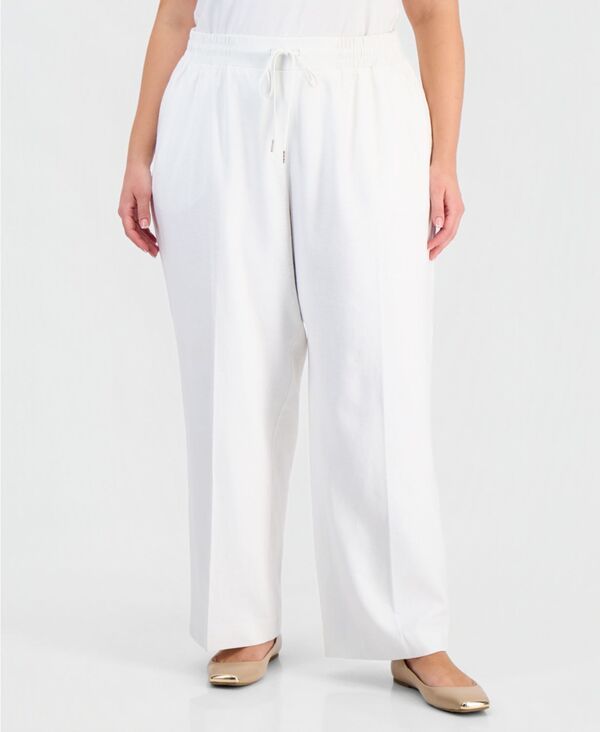 ジョーンズニューヨーク レディース ボトムス カジュアルパンツ ストレート リネン Jones New York Womens PullOn LinenBlend Straight Leg Pants ジョーンズニューヨーク レディース ボトムス カジュアルパンツ ストレート リネン Jones New York Womens PullOn LinenBlend Straight Leg Pants