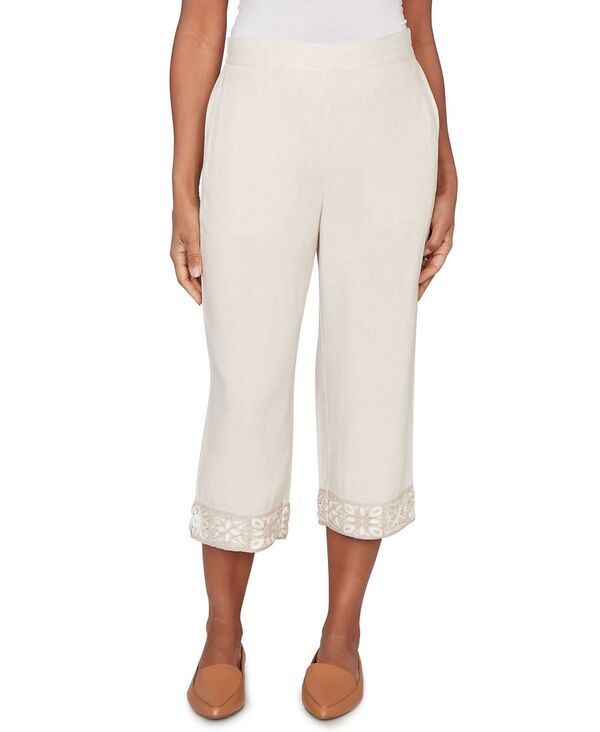 アルフレッド ダナー レディース ボトムス カジュアルパンツ プチ キャップ Alfredunner Petite Natural Wonder Crochetrim Capri Pants Line