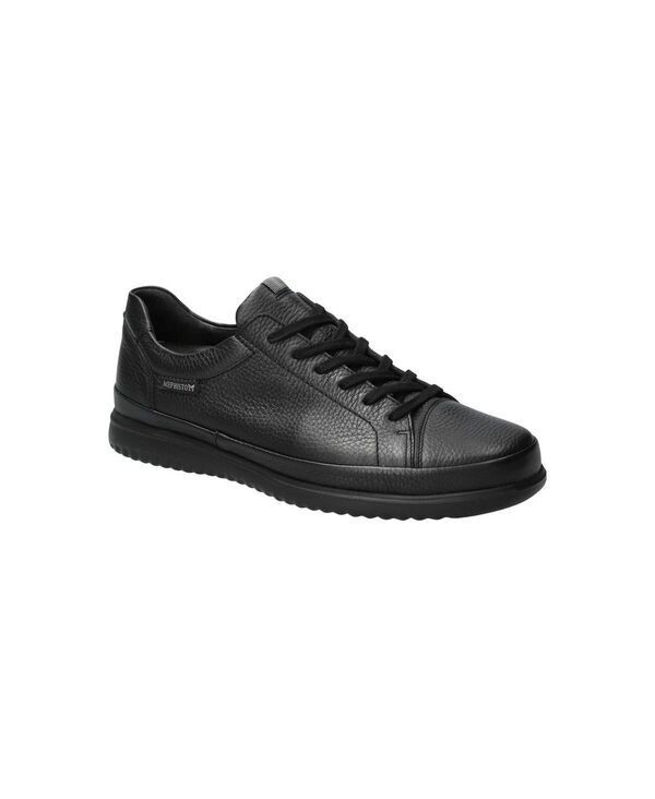 メフィスト メンズ シューズ スニーカー レザー Mephisto Mens Thomas Leather Sneaker Black ブラック