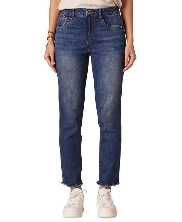 デモクラシー レディース ボトムス デニムパンツ プチ ジーンズ Democracy Petite HighRise Slim Straight Jeans Blue ブルー