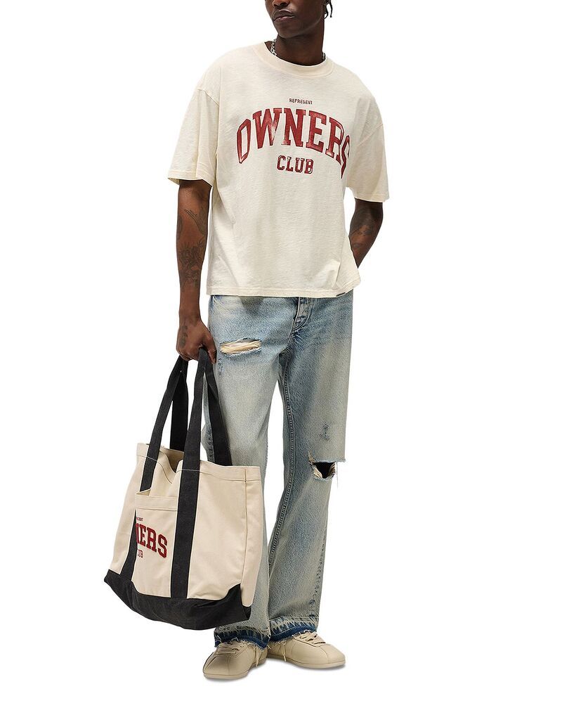 リプレゼント メンズ トップス シャツ ロゴ Represent Owners Club Logo TShirt Buttercream