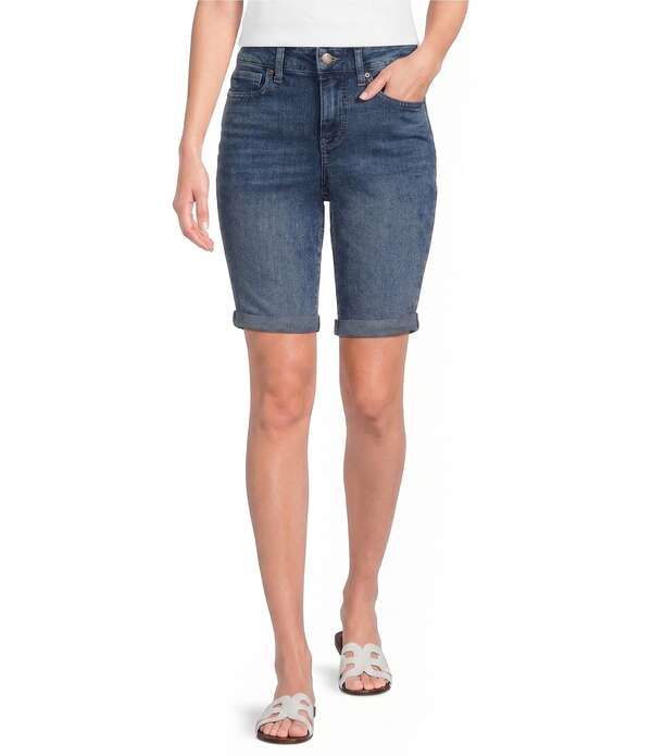 エヌワイディージェイ レディース ボトムス ハーフパンツ・ショーツ プチ ショートパンツ デニム NYDJ Petite Size Briella MidRise Denim Rolled Cuff