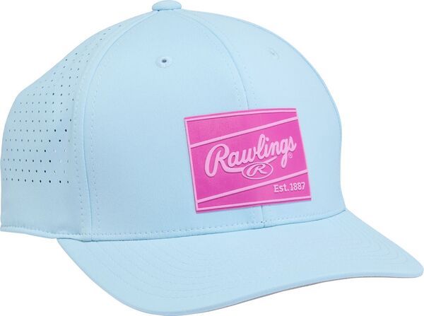 ローリングス メンズ アクセサリー 帽子 Rawlings Performance Curved Bill Baseball Hat Light Blue ブルー