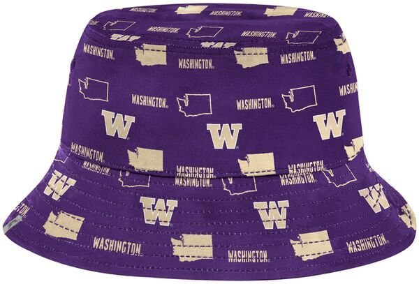 コロシアム メンズ アクセサリー 帽子 Colosseum Adult Washington Huskies Purple Truthsayereversible Cabana Bucket Hat