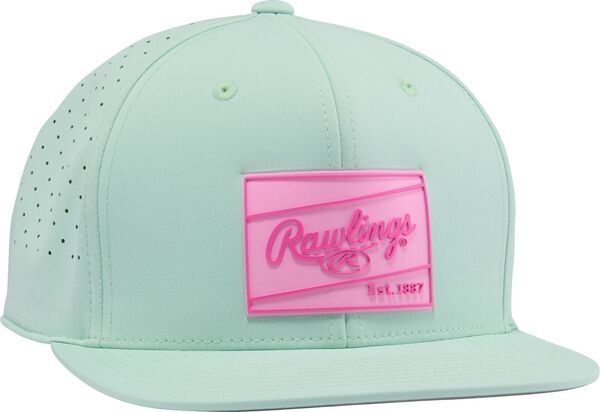 ローリングス メンズ アクセサリー 帽子 Rawlings Performance Flat Bill Baseball Hat Mint ミント