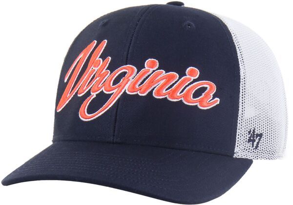 フォーティーセブン メンズ アクセサリー 帽子 47 Adult Virginia Cavaliers Navy Overhand Adjustable Trucker Hat NoColor ネイビ