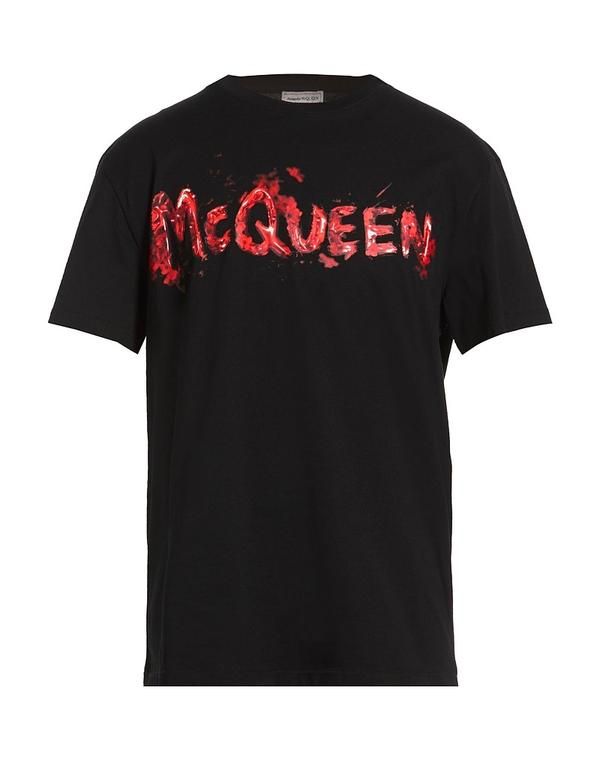 マックイーン メンズ トップス Tシャツ MCQUEEN Black ブラック