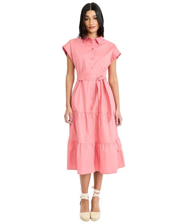マギーロンドン レディース トップス シャツ Maggy London Womens Collared Shirt Dress Tea rose 27,820円