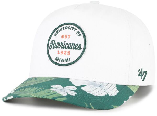 フォーティーセブン レディース アクセサリー 帽子 47 Adult Miami Hurricanes White Beach Side Hitch Adjustable Hat NoColor ホワ