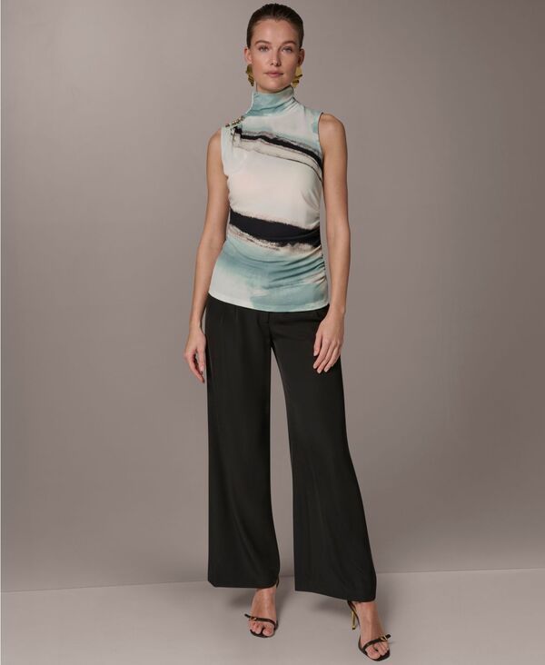 ダナ キャラン ニューヨーク レディース トップス シャツ モックネック ノースリーブ Donna Karanew York Womensleeveless Mock Neck Top Waterli 14,235円
