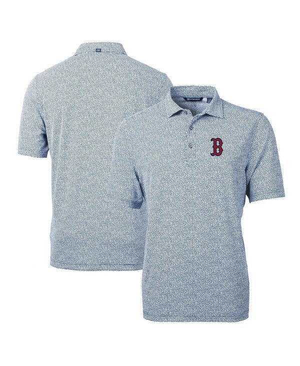 カッターアンドバック メンズ トップス ポロシャツ プリント Cutter Buck Mens Navy Boston Red Sox Virtueco Pique Botanical Print P 19,860円