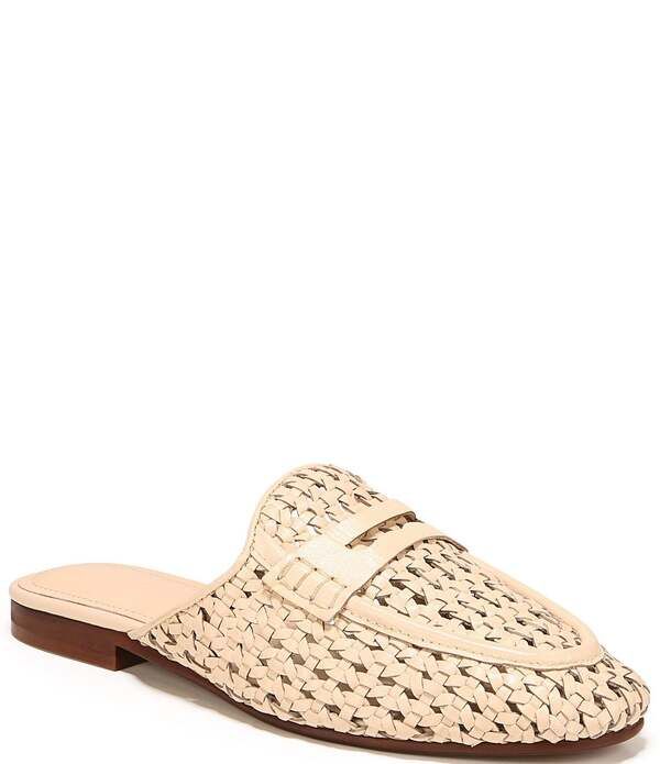 サムエデルマン レディース シューズ パンプス レザー Sam Edelman Tullie Woven Leather Mules Modern Ivory アイボリー