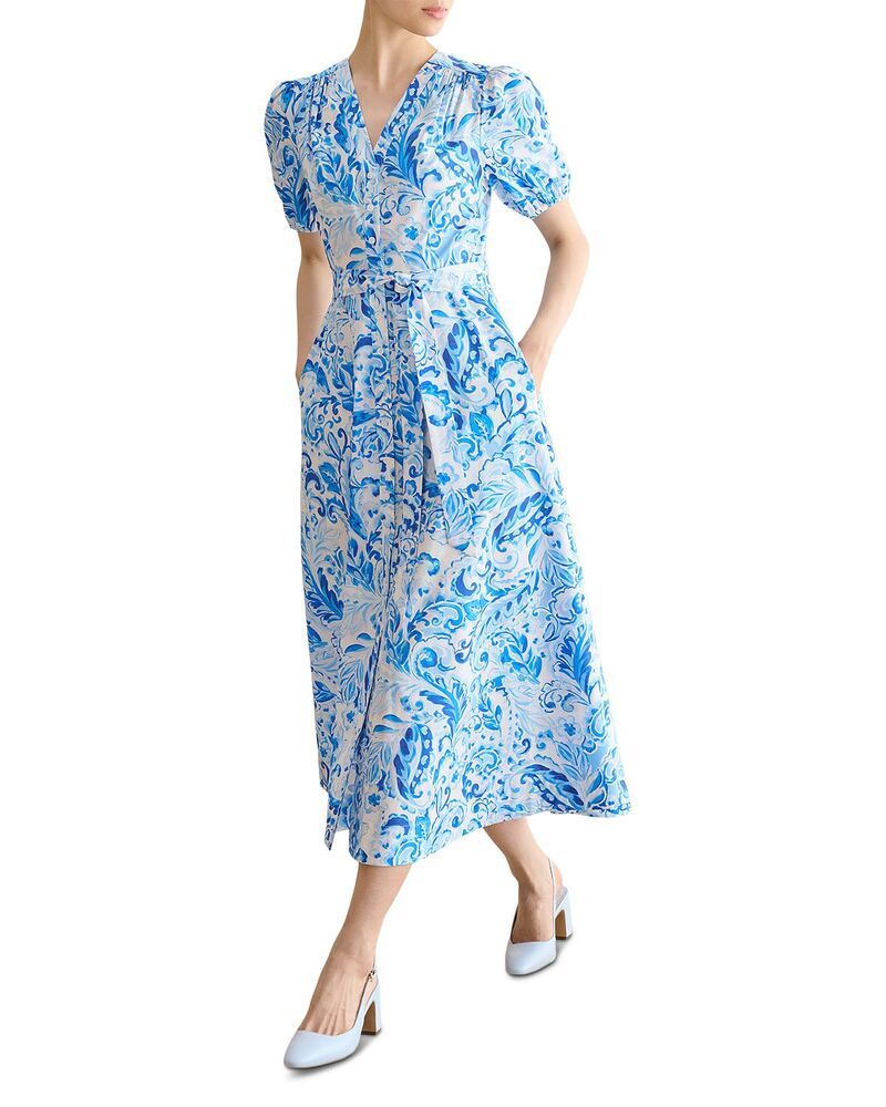 ホッブスロンドン レディース トップス ワンピース HOBBS LONDON Libby Dress Blue Multi ブルー