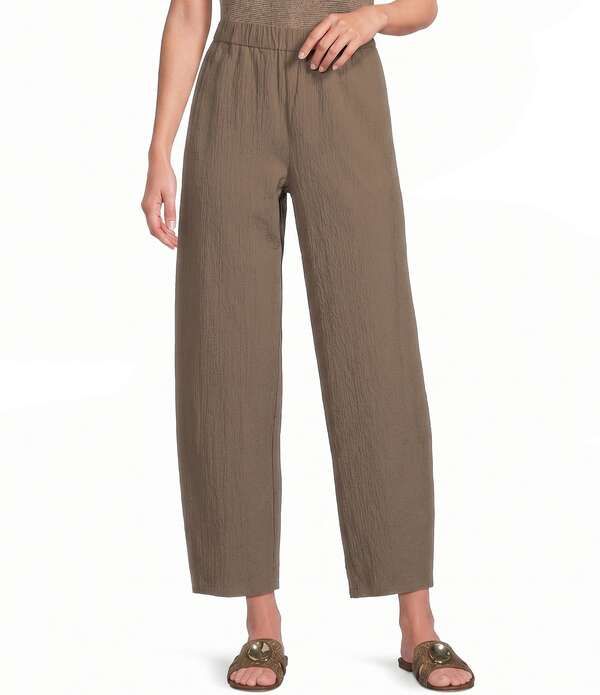 エイリーンフィッシャー レディース ボトムス カジュアルパンツ コットン Eileen Fisher Organicotton Pucker Elastic Waist Lantern Pants W