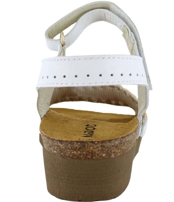 ナオト レディース シューズ サンダル アンクル レザー Naot Luna Leather Whipstitch Ankle Strap Sandals White Soft ホワイト