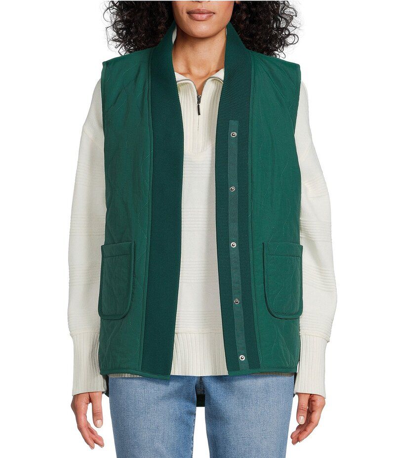 ウエストバウンド レディース アウター ベスト Vネック Westbound Reversible VNeck Open Front Vest Rain Forest フォレスト