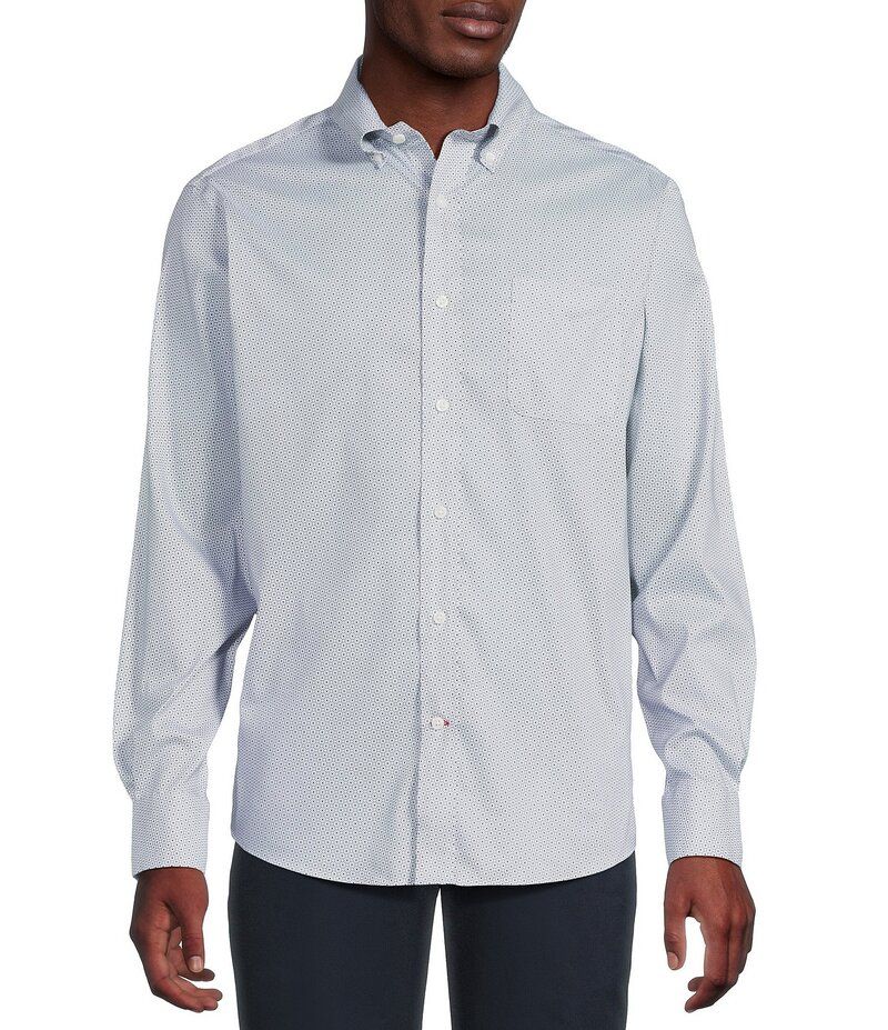 ダニエル クレミュ メンズ トップス シャツ プリント Cremieux Blue Label Performance Stretch Tight Geometric Print Twill Long