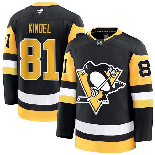 ファナティクス メンズ トップス シャツ ジャージー Fanatics NHL Mens Pittsburgh Penguins Black Ben Kindel 81 Home Premium Je