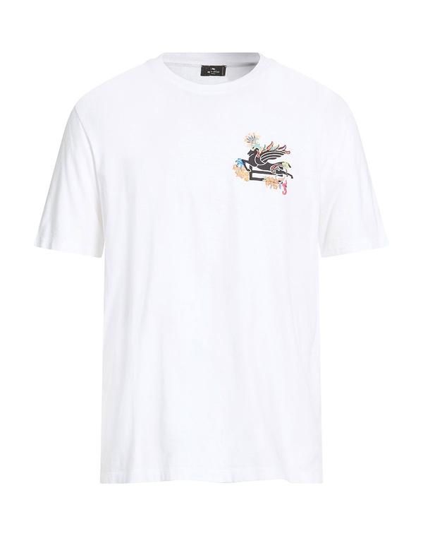 エトロ メンズ トップス Tシャツ ETRO White ホワイト