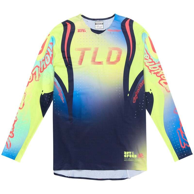 トロイリーデザイン メンズ トップス シャツ プリント ジャージー Troy Lee Designsprint Ultra Jersey Drip Glo Yellow イエロー