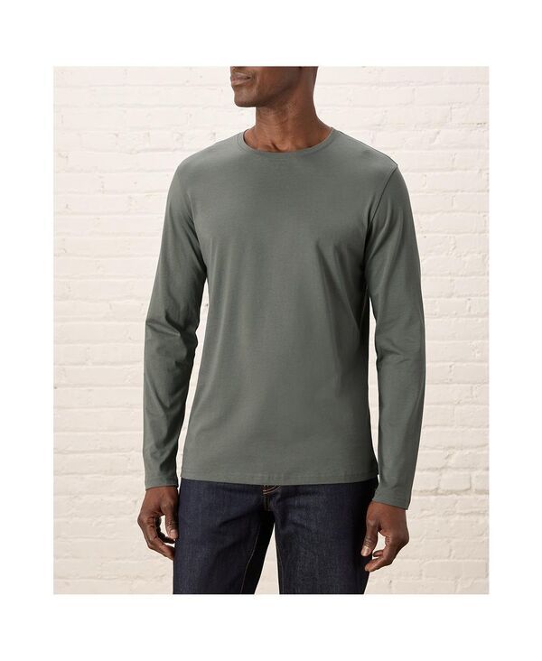 パクト メンズ トップス Tシャツ コットン Pact Mens Organicotton Essentialong Sleeve Tee Castor green グリーン
