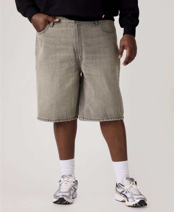 リーバイス メンズ ボトムス ハーフパンツ・ショーツ トール ショートパンツ デニム Levis Mens Big Tall 469 LooseFit 12 Denim Shorts A Look B