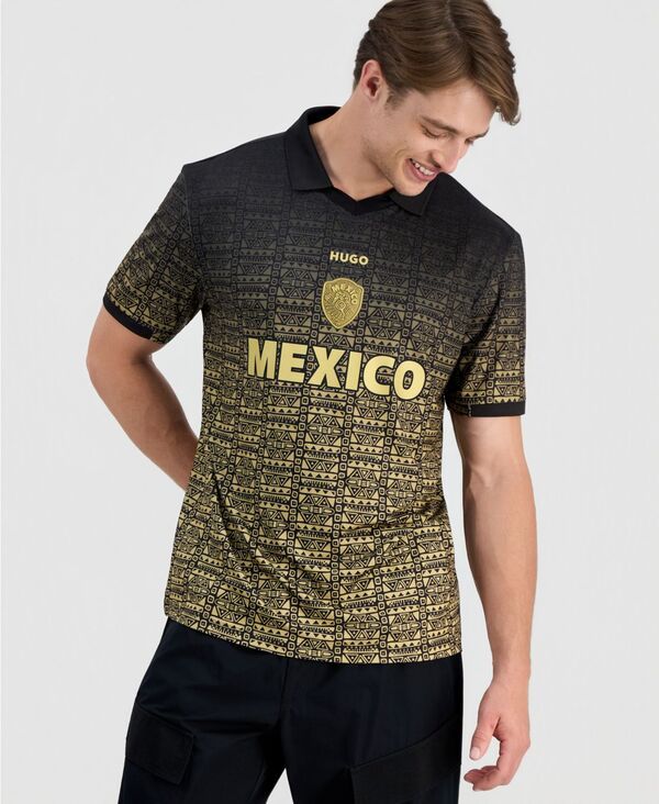 ヒューゴボス メンズ トップス ポロシャツ リラックスフィット ジャージー Hugo Boss Mens Relaxed Fit Mexico Football Polo Jersey Charcoa 26,520円