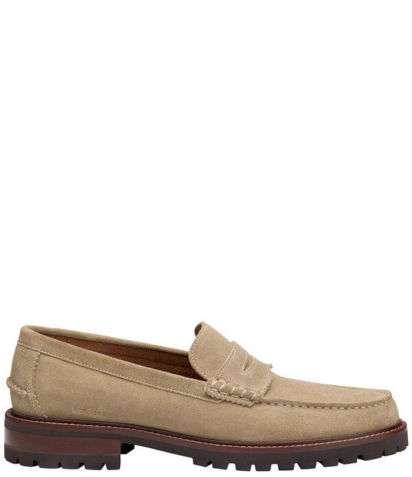 ジョンストンアンドマーフィー メンズ シューズ スリッポン・ローファー スエード Johnston Murphy Mens Collier Suede Penny Loafers Beige ベージュ