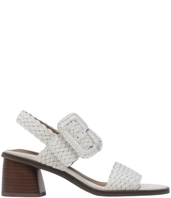 ジェントルソウルズ レディース シューズ サンダル レザー ヒール Gentle Souls Madylyn Woven Leather Block Heel Sandals White ホワイト 27,170円