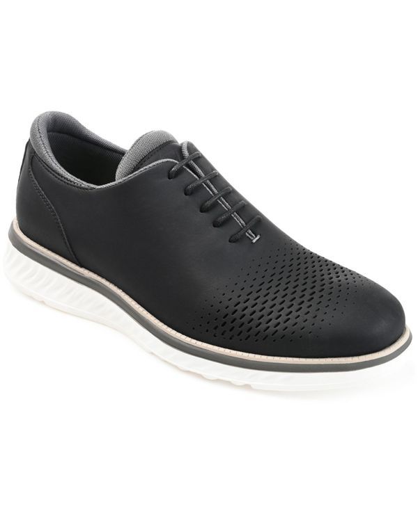 バンス メンズ シューズ ドレスシューズ ワンピース Vance Co Mens Demar Casual Dress Shoes Black ブラック