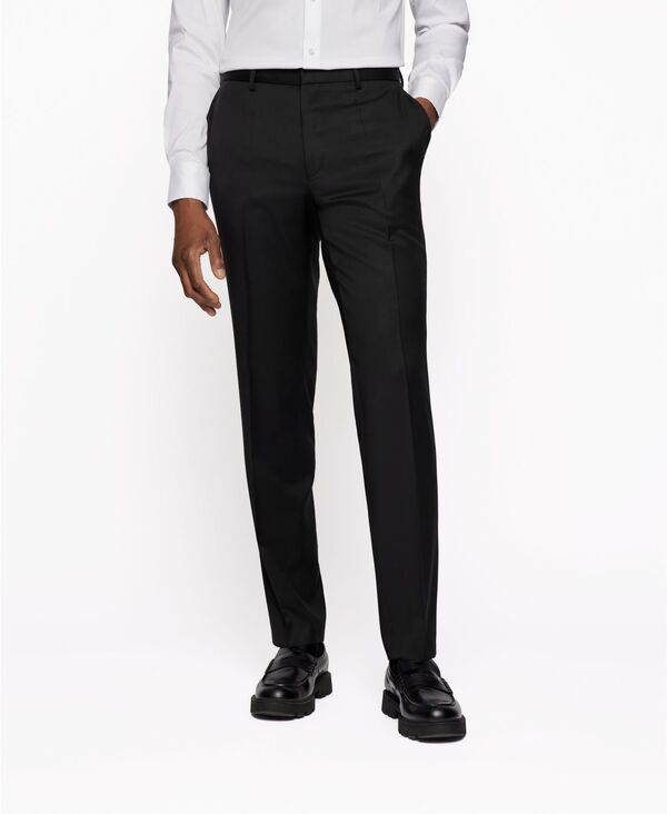 ヒューゴボス メンズ ボトムス カジュアルパンツ パンツ Hugo Boss BOSS Mens Formal Trousers Black ブラック