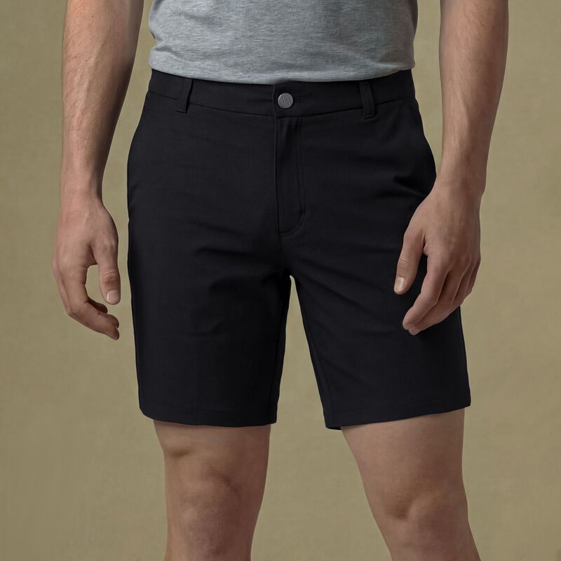 ヴァースト メンズ ボトムス カジュアルパンツ スリムフィット VRST Mens Limitless Performance Slim Fit 7 Short Pure Black ブラック 19,066円