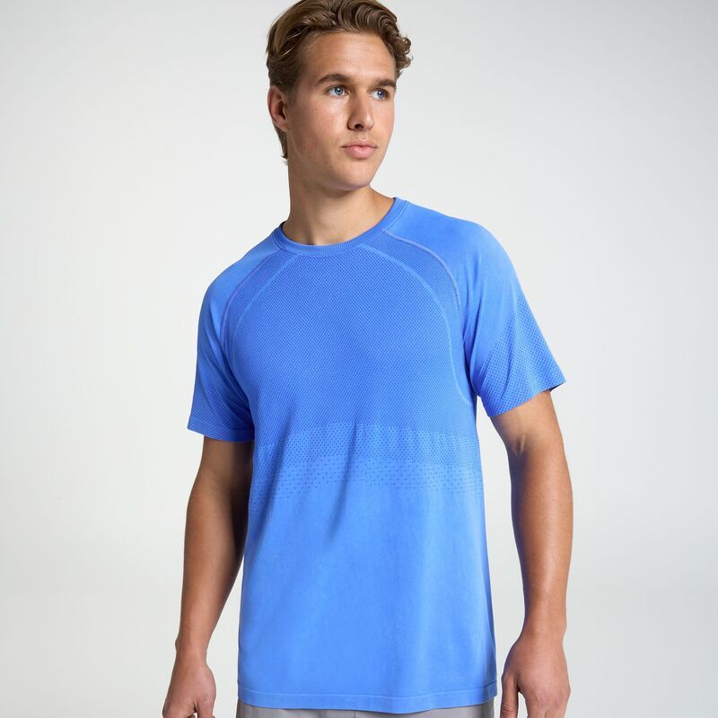 ヴァースト メンズ トップス シャツ VRST Mens Circuit Seamlesshort Sleeve Top Blue Flash ブルー