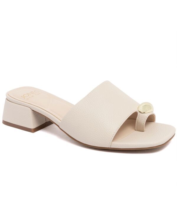 ジョーンズニューヨーク レディース シューズ サンダル ヒール Jones New York Womens Unaton Toe Loop Block Heel Dressandals Bone