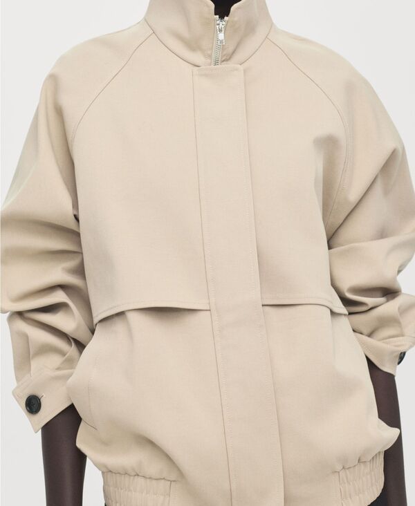 マンゴ レディース アウター ジャケット・ブルゾン コットン MANGO Womens Pockets Cotton Jacket Light Pastel Gray グレー