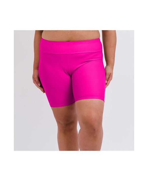 カリプサ レディース 水着 ボトムスのみ プラスサイズ ショートパンツ Calypsa Plusize Chlorine Resistant High Waisted MidThigh Swim Sh