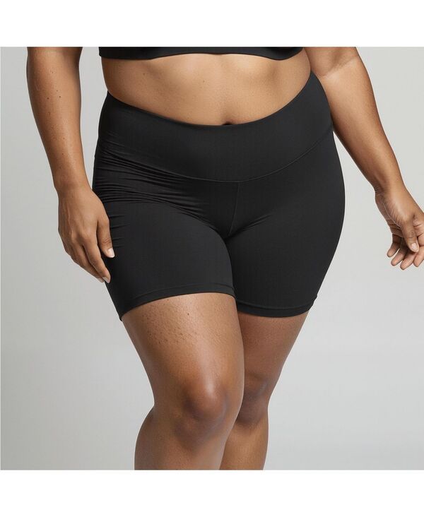 カリプサ レディース 水着 ボトムスのみ プラスサイズ ショートパンツ Calypsa Plusize Chlorine Resistant High Waisted MidThigh Swim Sh