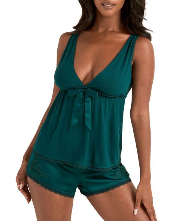 アドアミー レディース アンダーウェア ナイトウェア ショートパンツ Adore Me Womenstarsha Pajama Tank Shortsleep Set Dark green グリーン