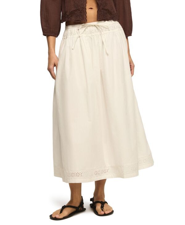 ラッキーブランド レディース ボトムスカート ミディ Lucky Brand Womenschiffley Trimmed MidiSkirt Bright White ホワイト 16,786円