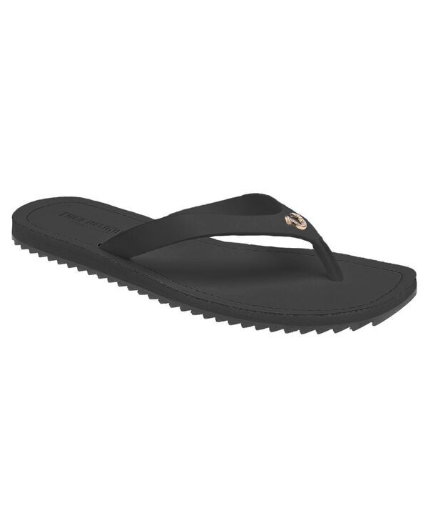 トゥルーレリジョン レディース シューズ サンダル キャップ True Religion Ladies Capri Thong Sandal Black ブラック