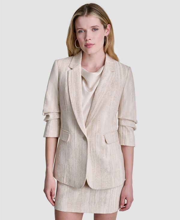 ダナ キャラン ニューヨーク レディース アウター ジャケット・ブルゾン ブレザー 長袖 DKNY Womens LongSleeve Notch Collar Blazer Mojavecoconu 20,146円