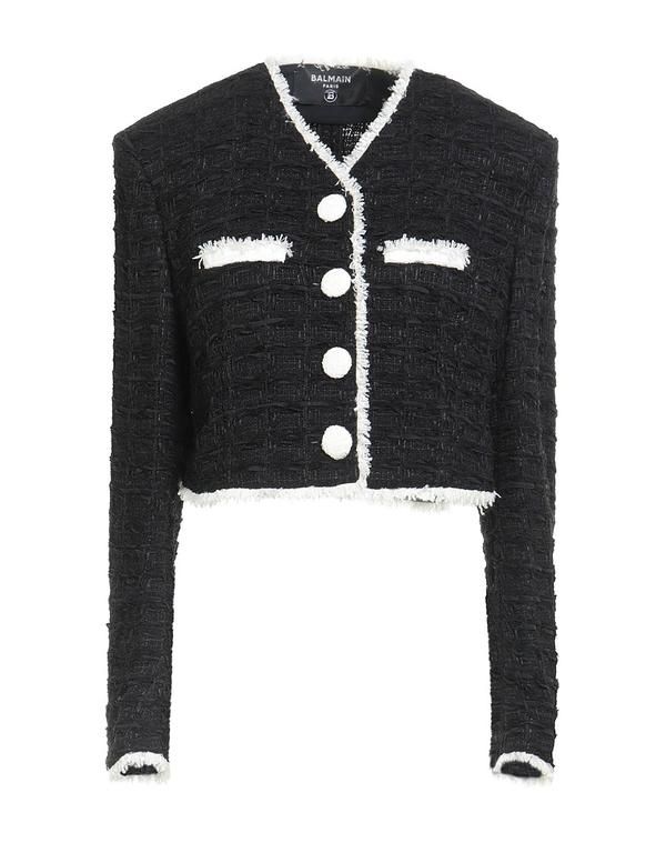 バルマン レディース アウター ジャケット・ブルゾン BALMAIN Black ブラック