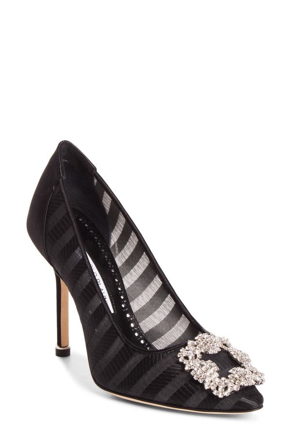 マノロ ブラニク レディース シューズ スニーカー Manolo Blahnik Hangisila Pump YWOV 979RBLACK ブラック