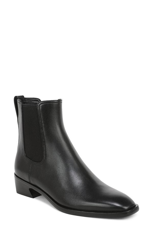 ヴィンス レディース シューズ ブーツ・レインブーツ チェルシーブーツ チェルシー レザー Vince Ari Leather Chelsea Boot Women BLACK ブラック