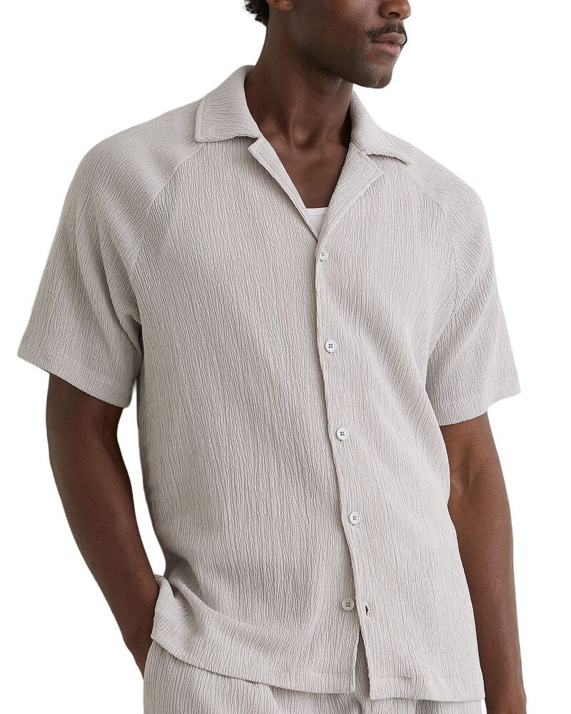 レイス メンズ トップス シャツ REISS Knox Short Sleeve Textu red Raglan Shirt Silver シルバー