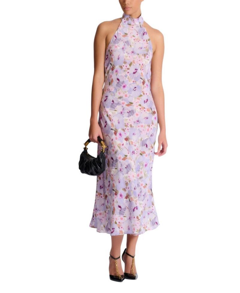 バルマン レディース トップス ワンピース プリント Balmain Printed Poppy Flower Dress Multicolor マルチカラー