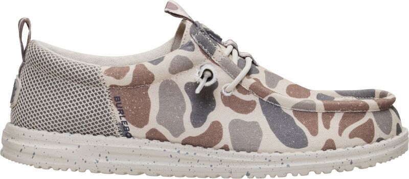 ヘイデュード メンズ シューズ スニーカー Hey Dude x Burlebo Mens Wally Funk Deer Camo Shoes Camo